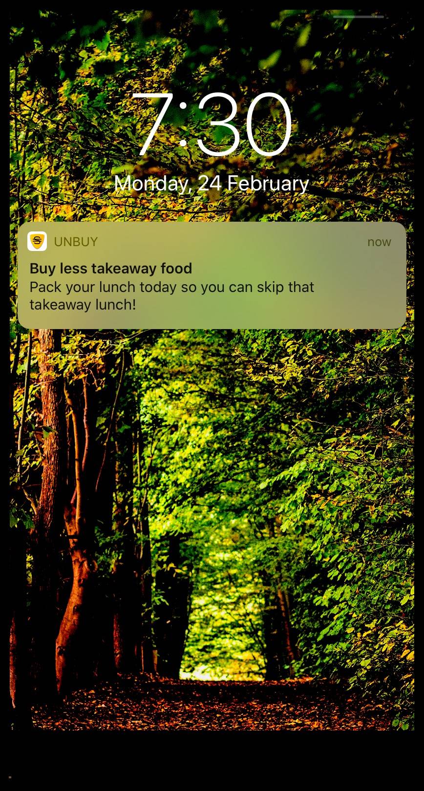 Screenshot of Android App