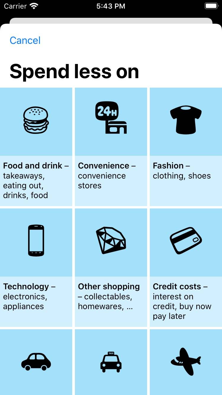 Screenshot of iPhone App